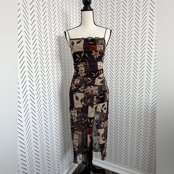 Cider Dresses & Skirts - Cider | Patchwork midi dress | NWOT